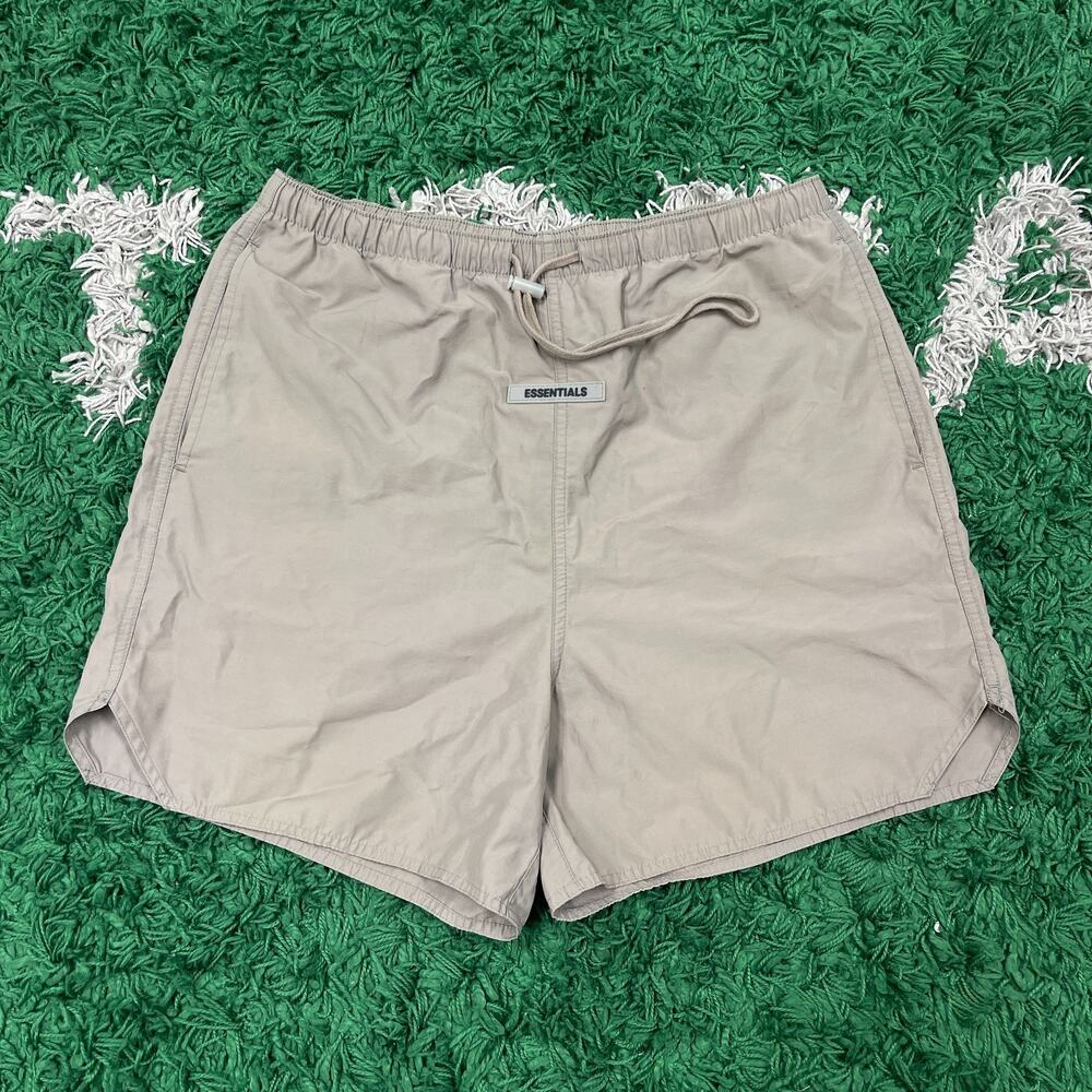 Fear Of God Essentials Running Shorts Brown Tan Size Small B B11
